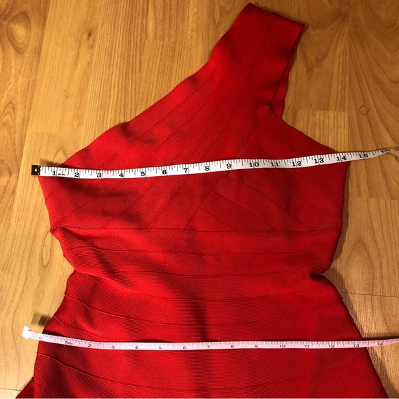 Herve Leger Sydney Flare-Skirt Bandage Dress - Picture 15 of 17